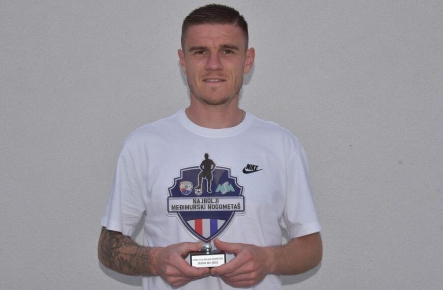 Luka Bobičanec primio trofej za najboljeg međimurskog nogometaša
