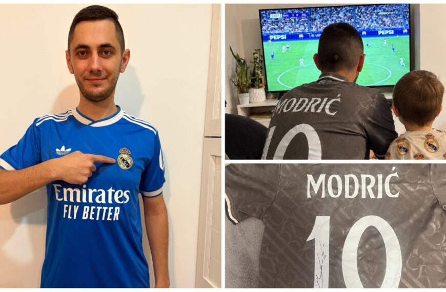 Andrija Antolović uz Real Madrid od djetinjstva, a u kolekciji ima i potpisani dres Luke Modrića